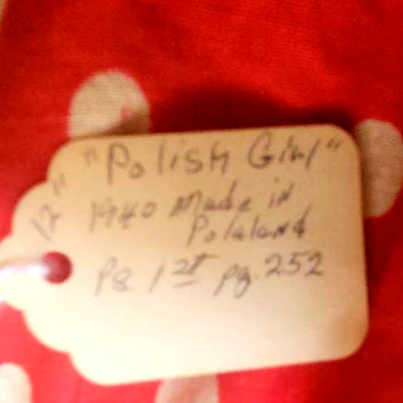 1940's Vintage "Polish Girl"  Doll Made in Poland - Picture 10 of 10